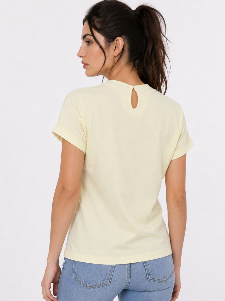 SOQUESTO T-Shirt Damen Schlüsselloch