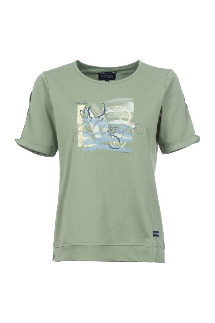 SOQUESTO Damen T-Shirt Baumwolle