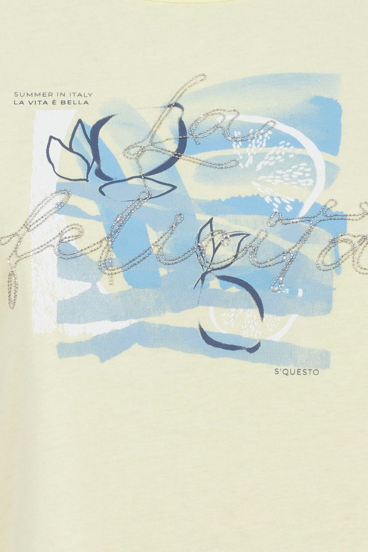 SOQUESTO Damen T-Shirt Baumwolle