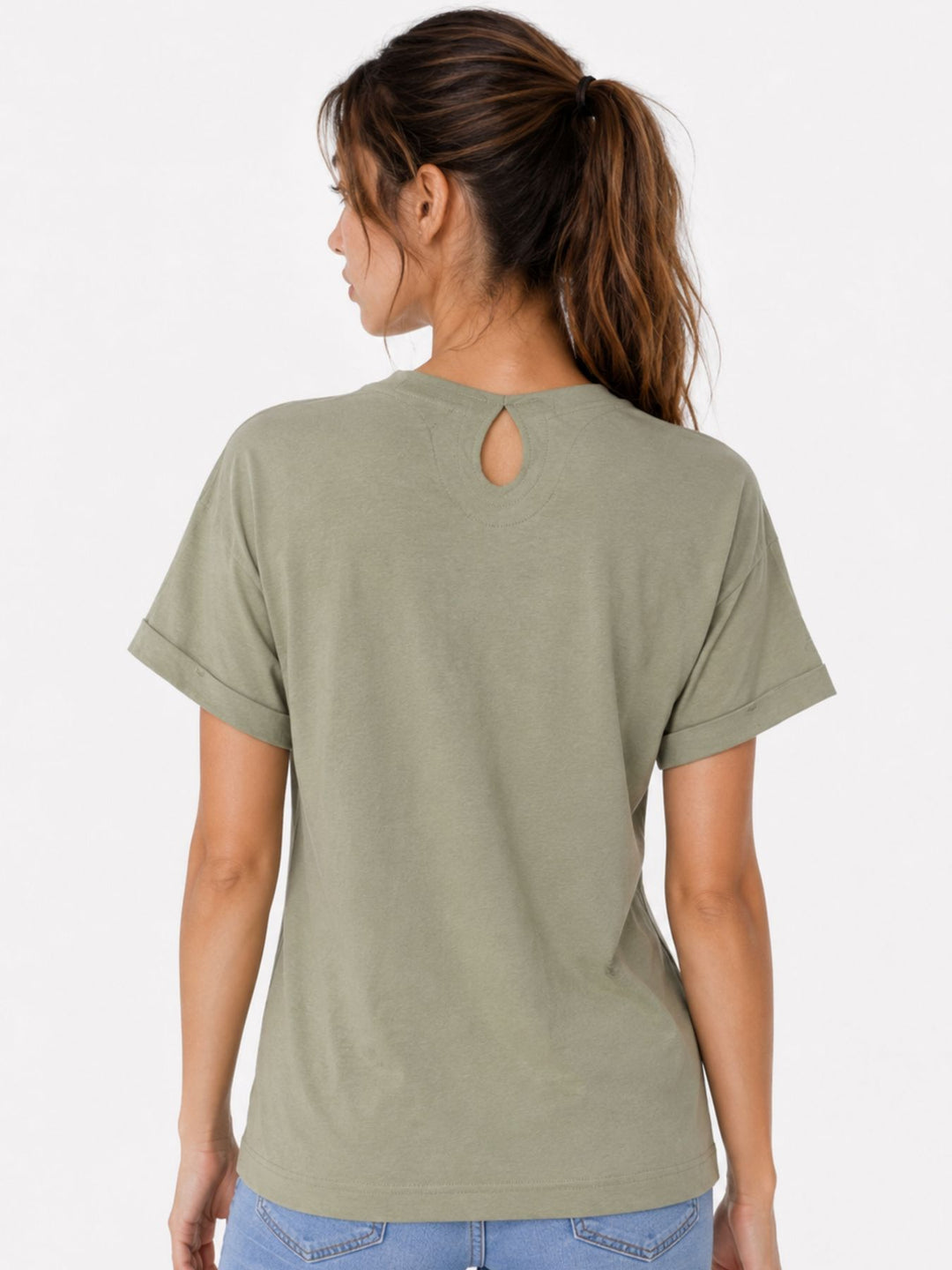 SOQUESTO T-Shirt Damen Schlüsselloch