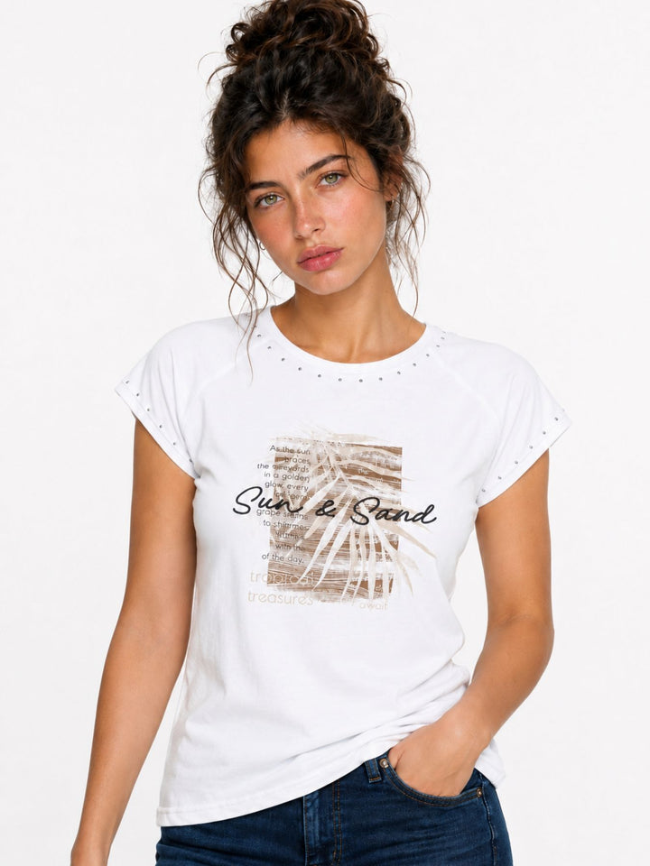 SOQUESTO Damen T-Shirt Raglanärmel
