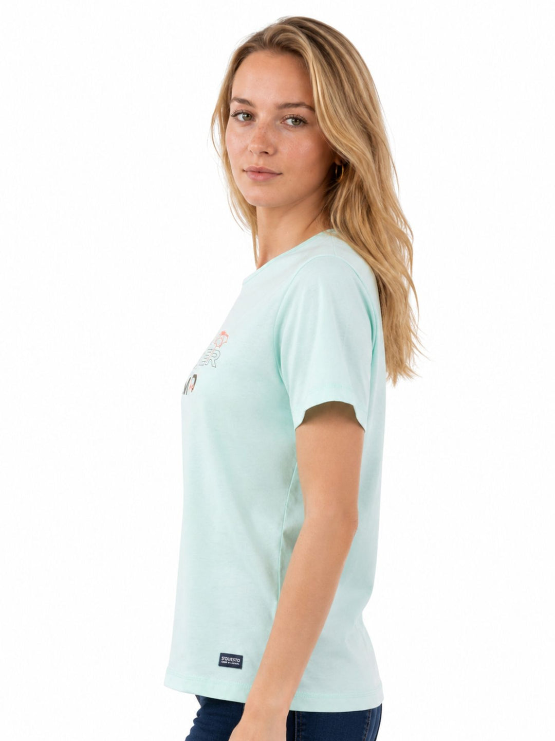SOQUESTO Damen T-Shirt Summer Print