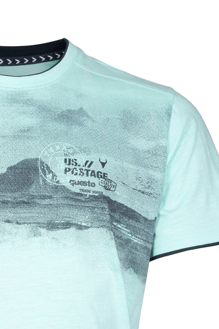SOQUESTO Herren T-Shirt Fotoprint