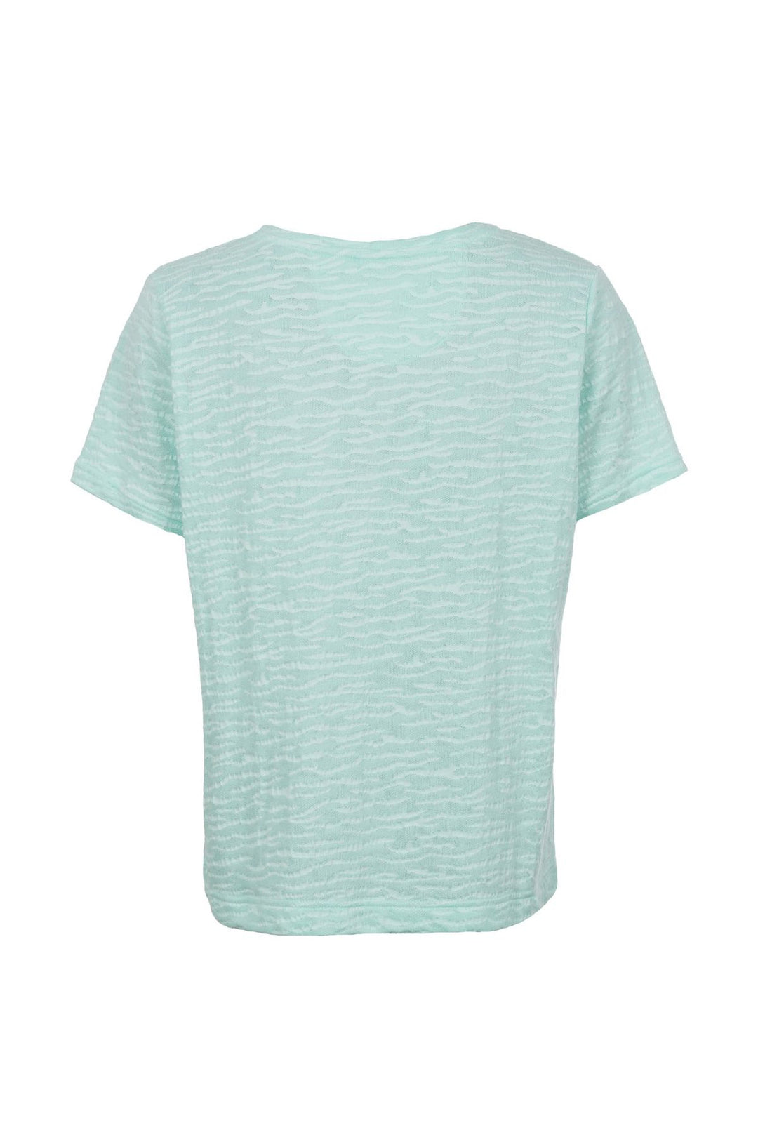 T-Shirt Damen Boxy-Schnitt Strukturmaterial