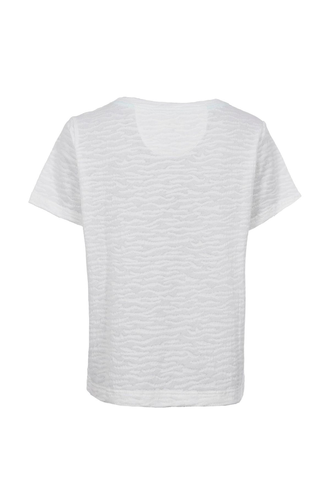 T-Shirt Damen Boxy-Schnitt Strukturmaterial