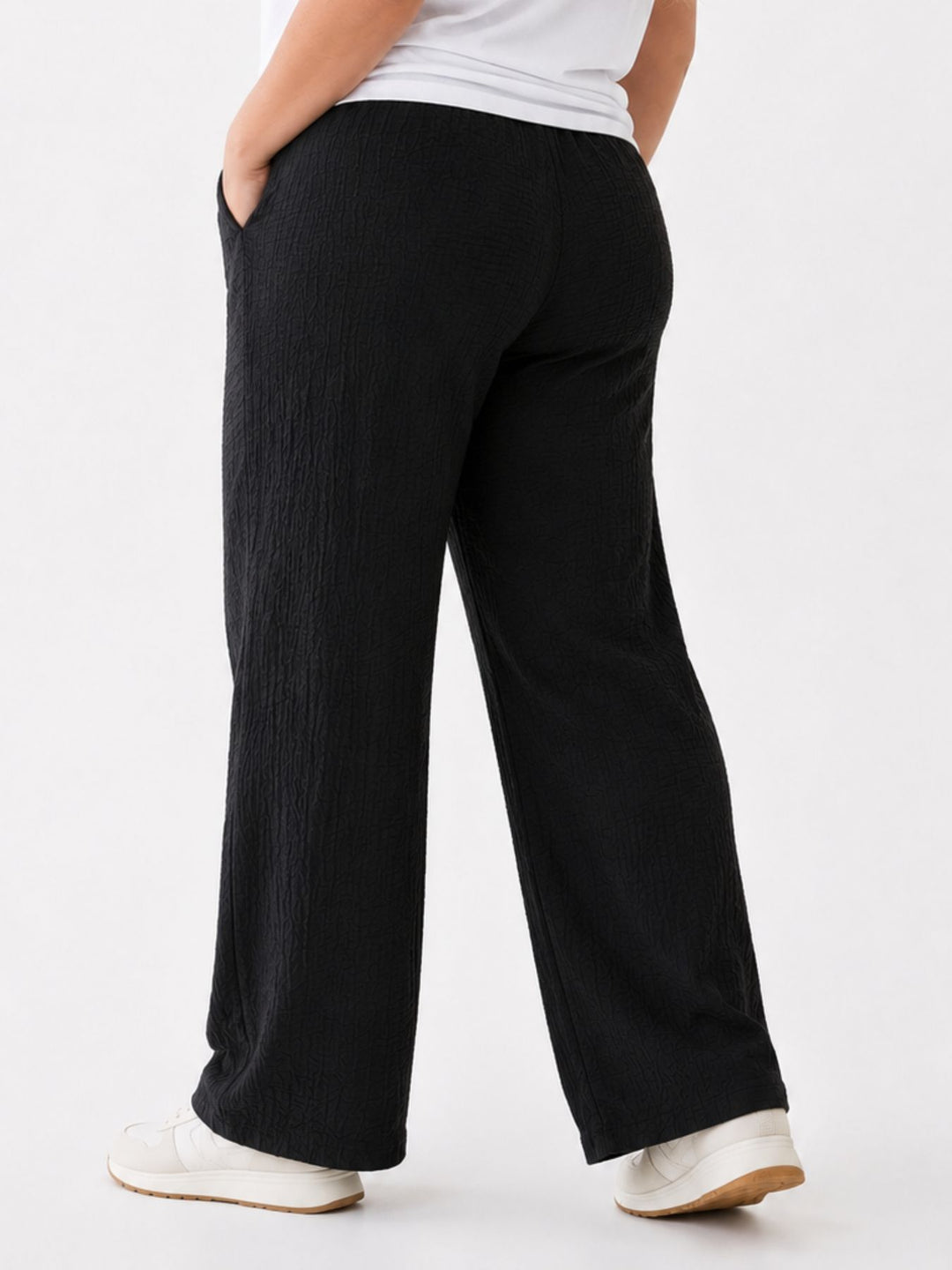 Authentic Style Damenhose Crinkle Optik
