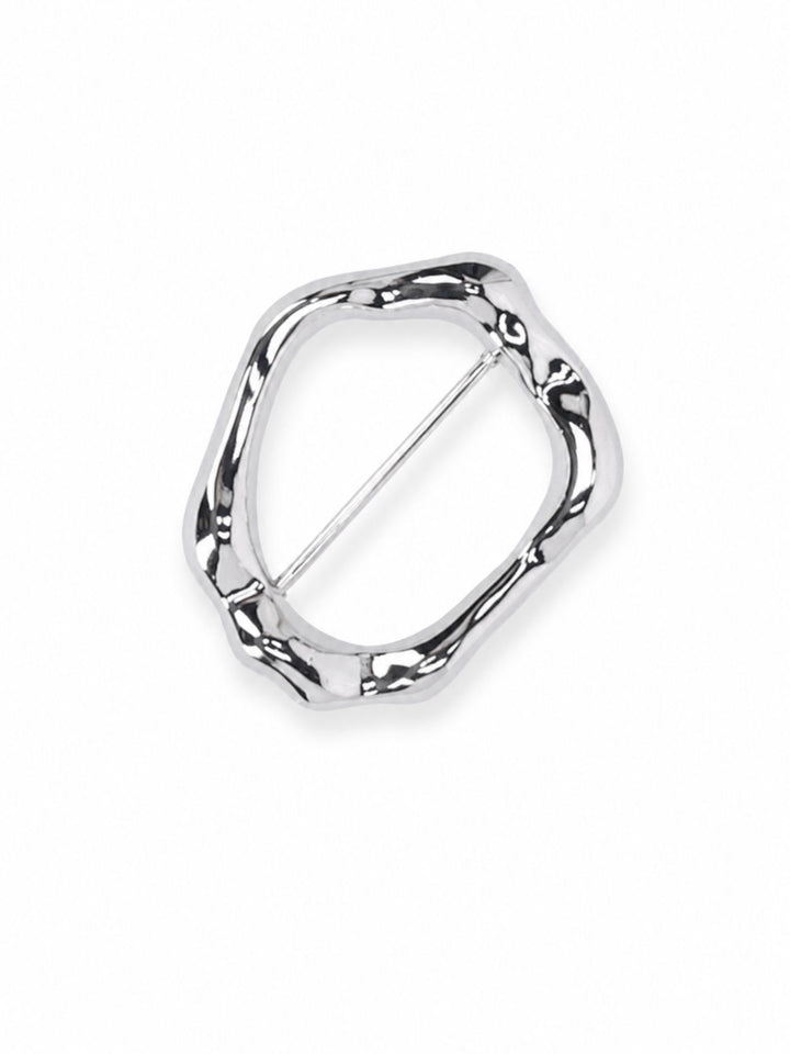 Tücherring oval silber