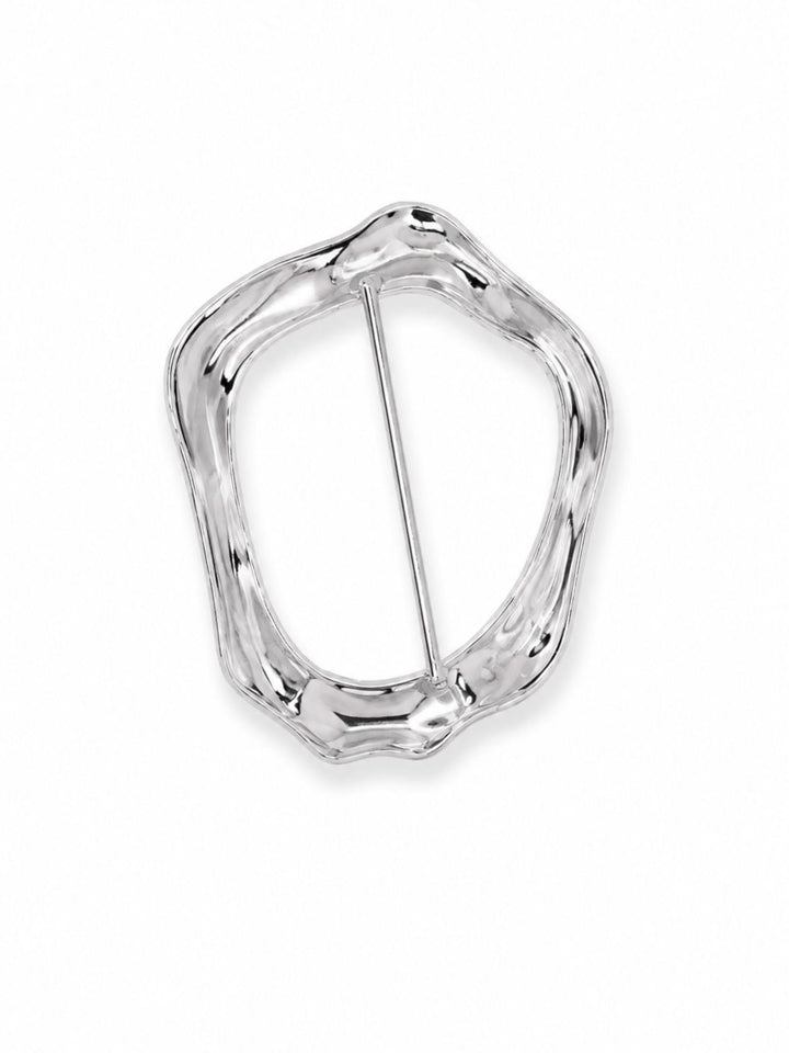 Tücherring oval silber