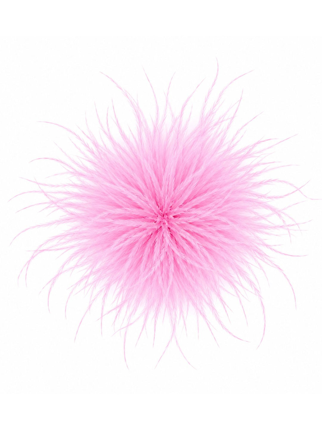 Federblüte Haarclip und Brosche rosa