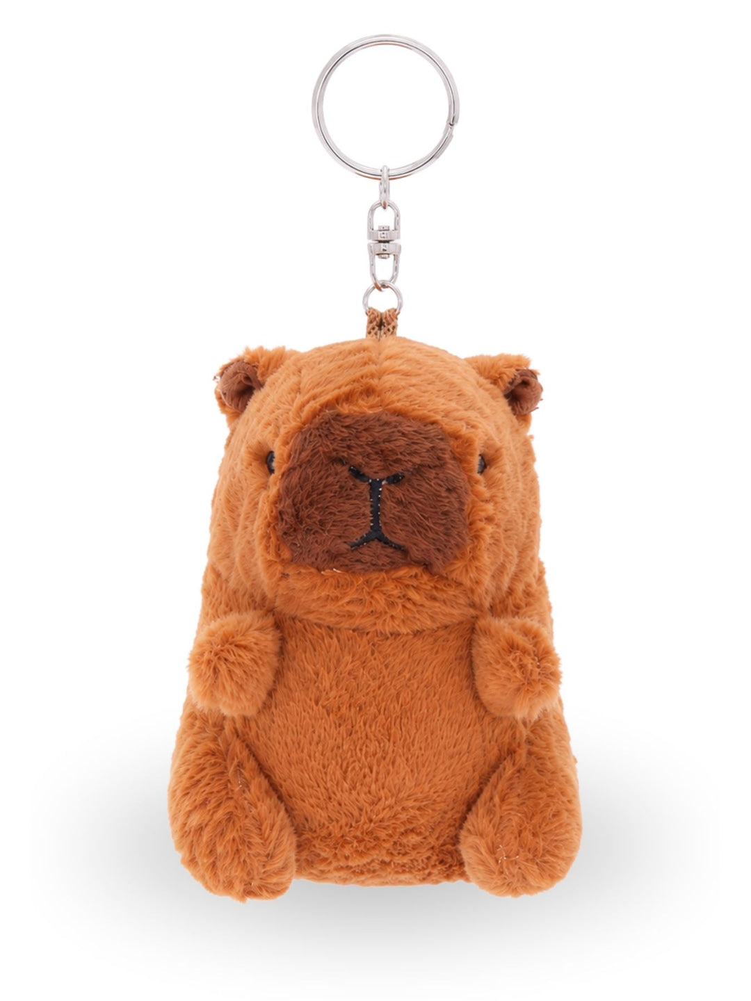 Capybara Plüsch-Schlüsselanhänger mit drehbarem Schildkrötenpanzer