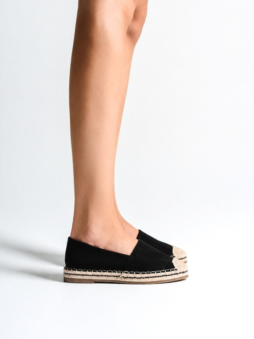 Espadrilles Stoff Schwarz
