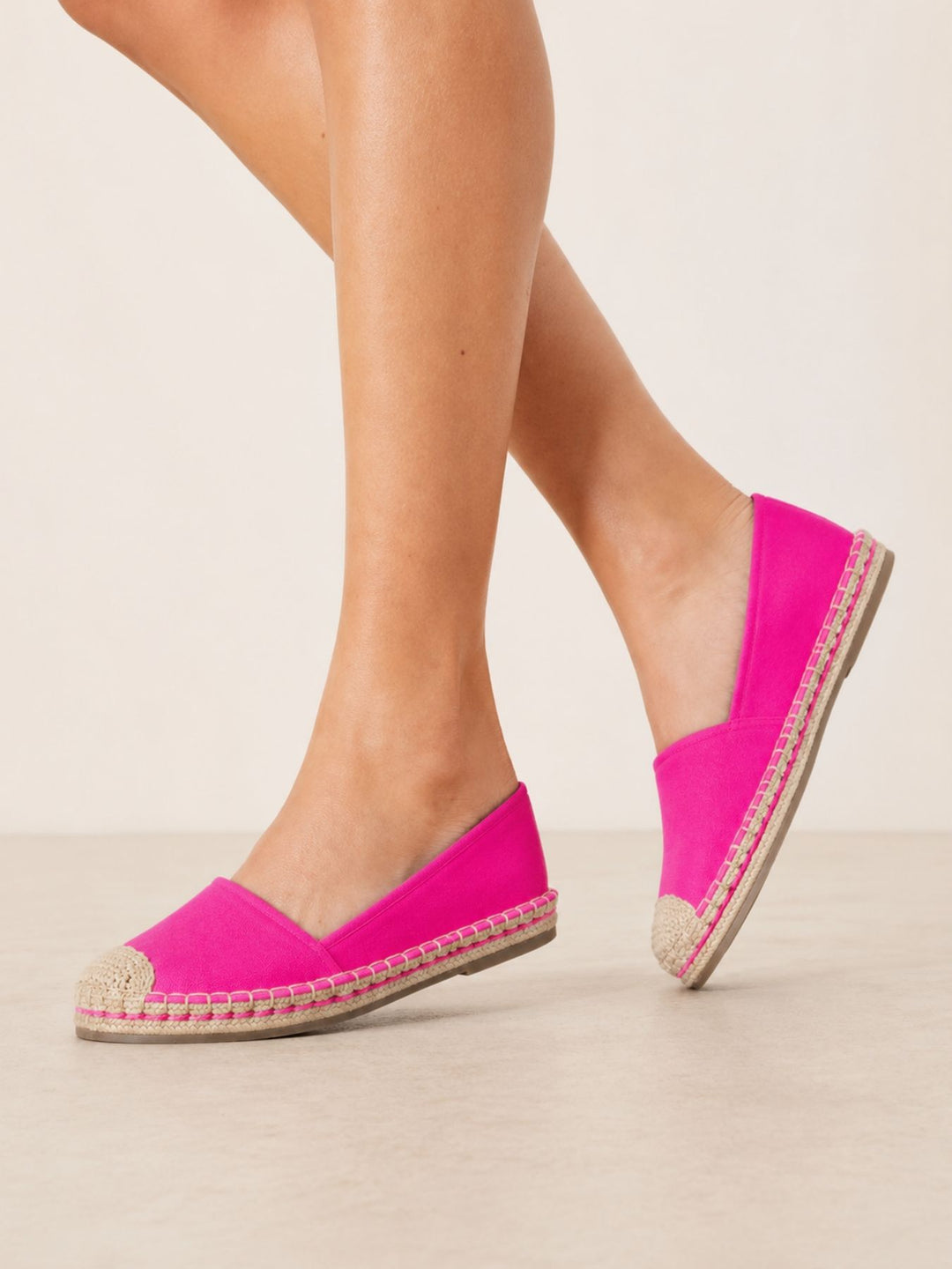 Espadrilles Stoff Pink