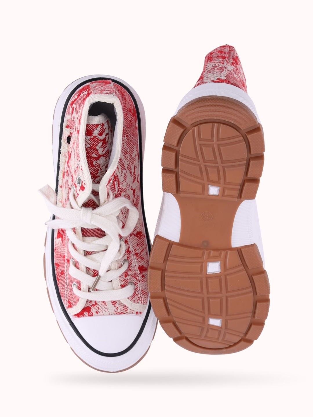 High Top Sneaker Stoff Stickerei