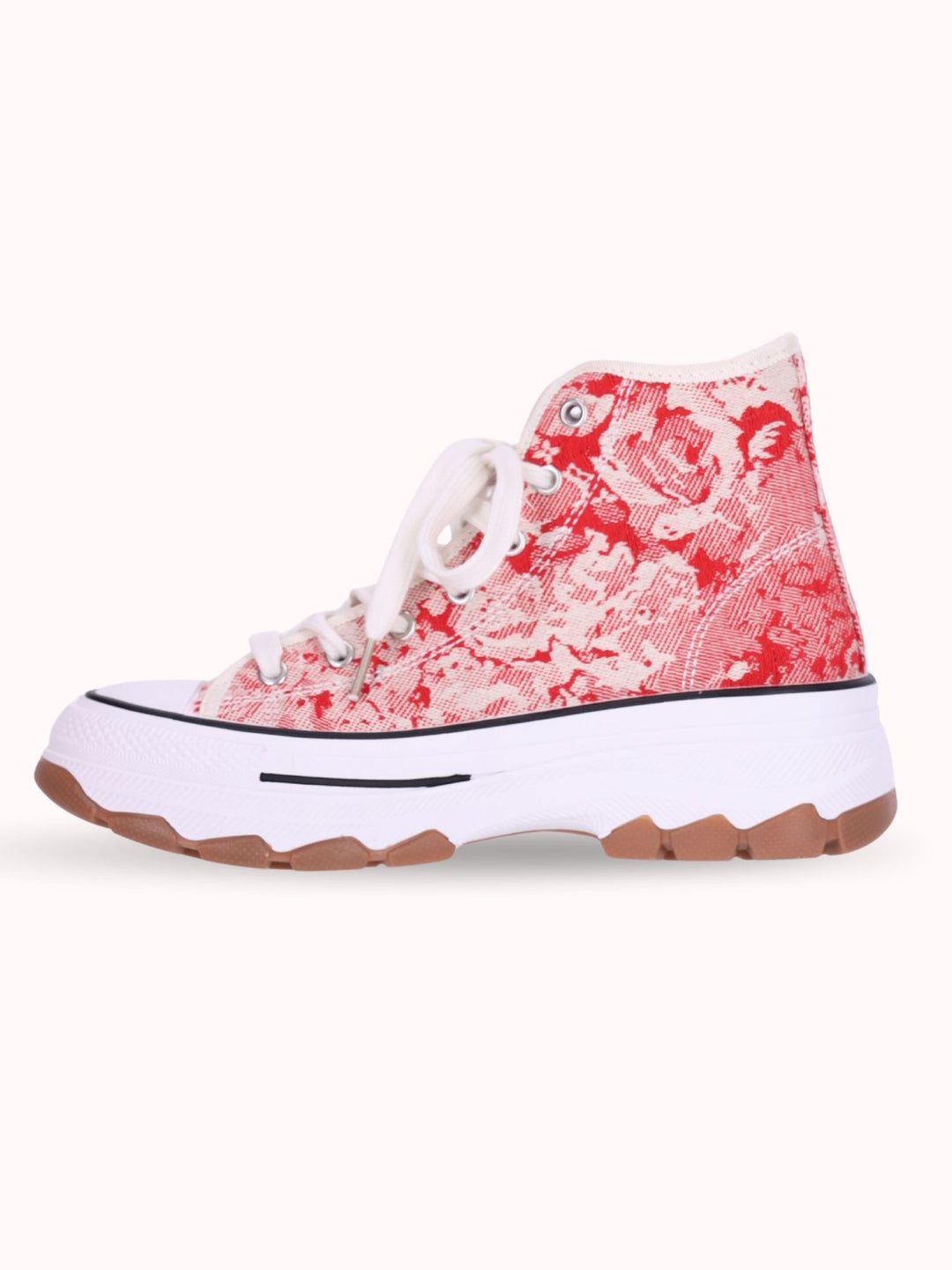 High Top Sneaker Stoff Stickerei