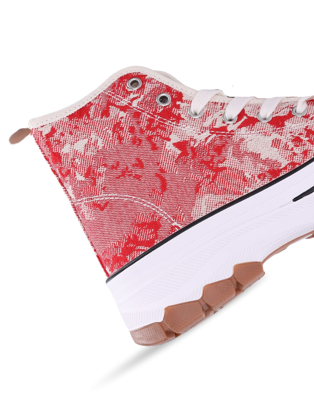 High Top Sneaker Stoff Stickerei