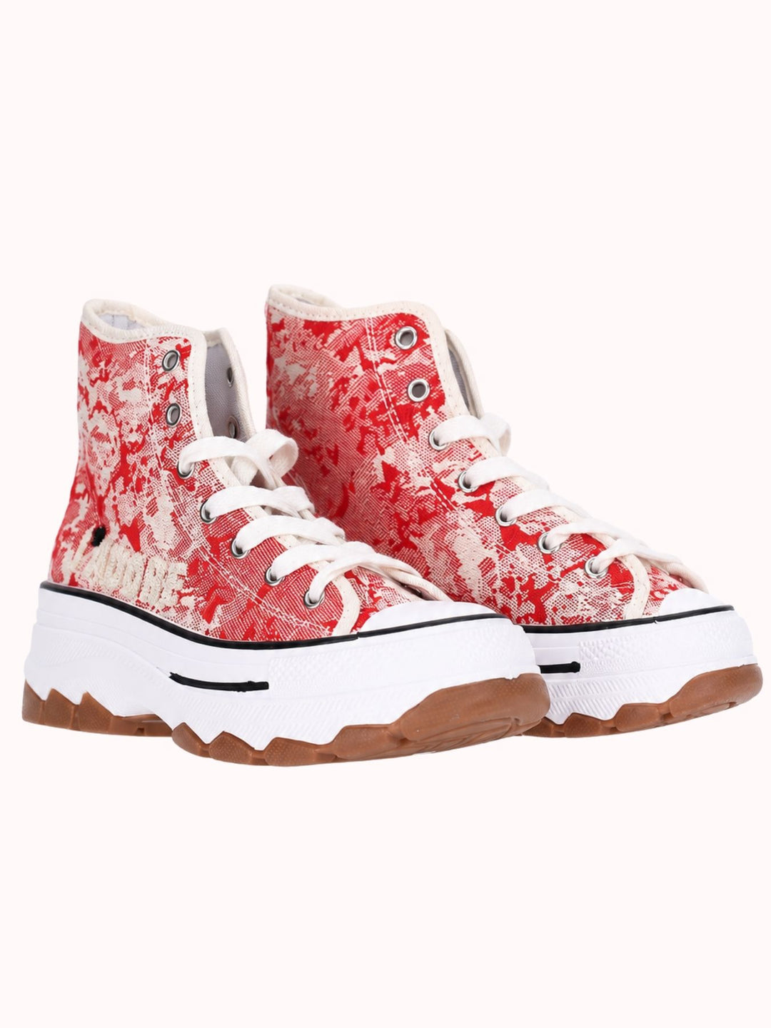 High Top Sneaker Stoff Stickerei