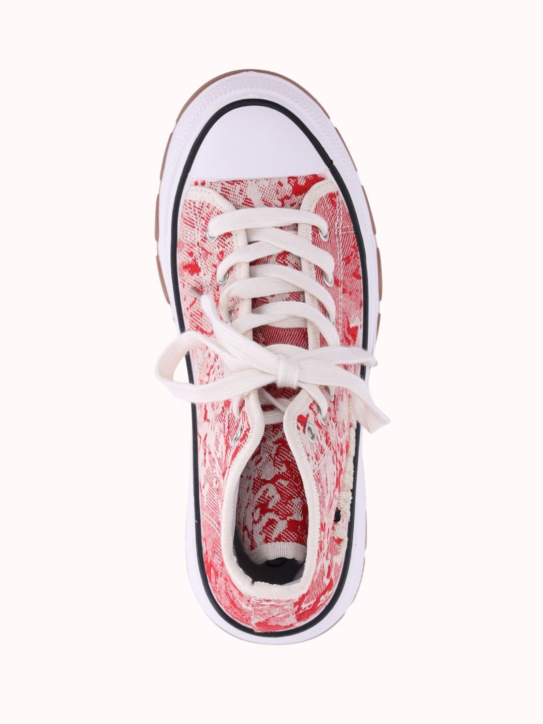 High Top Sneaker Stoff Stickerei