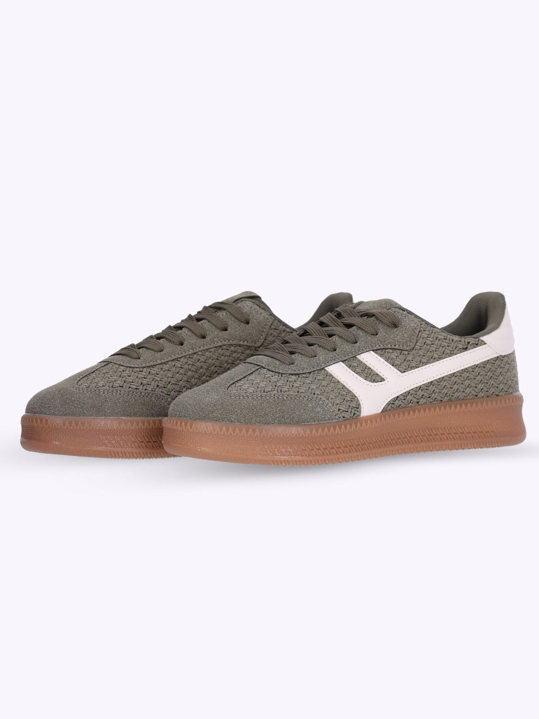 Sneaker Stoff Strickoptik