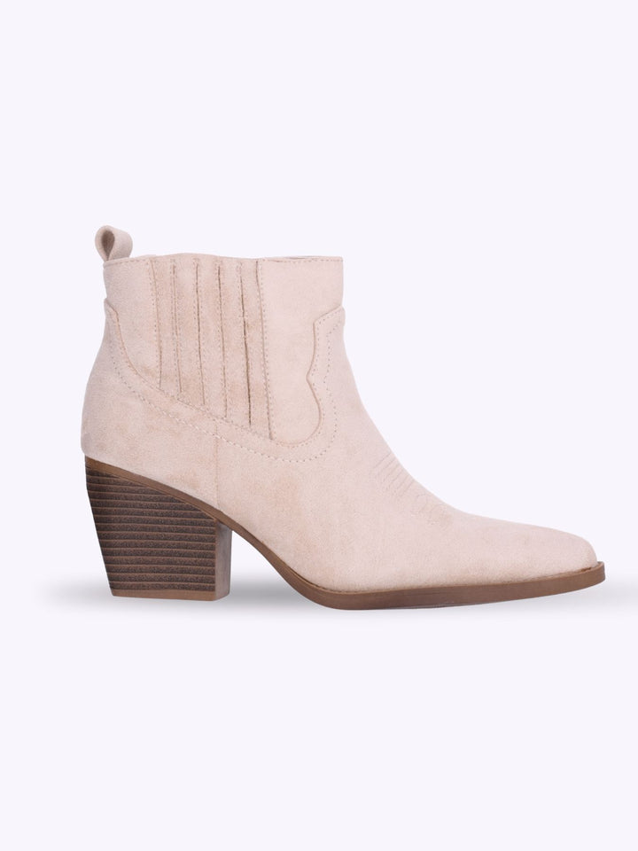 Cowboy Boots Stiefelette Veloureoptik
