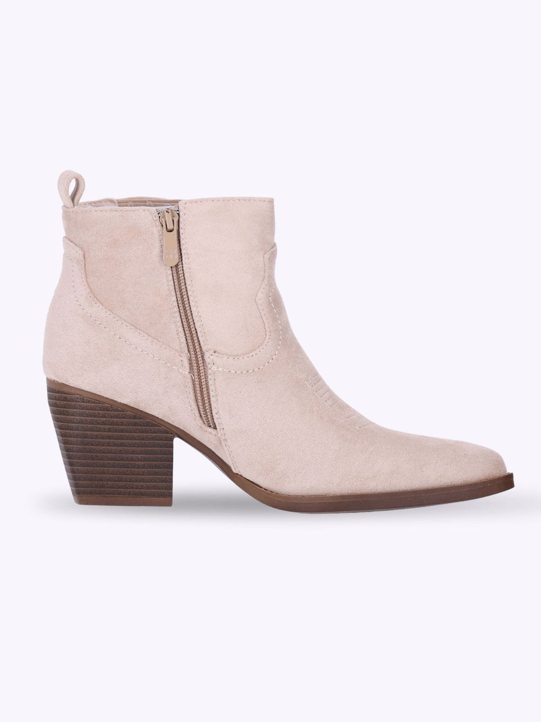 Cowboy Boots Stiefelette Veloureoptik