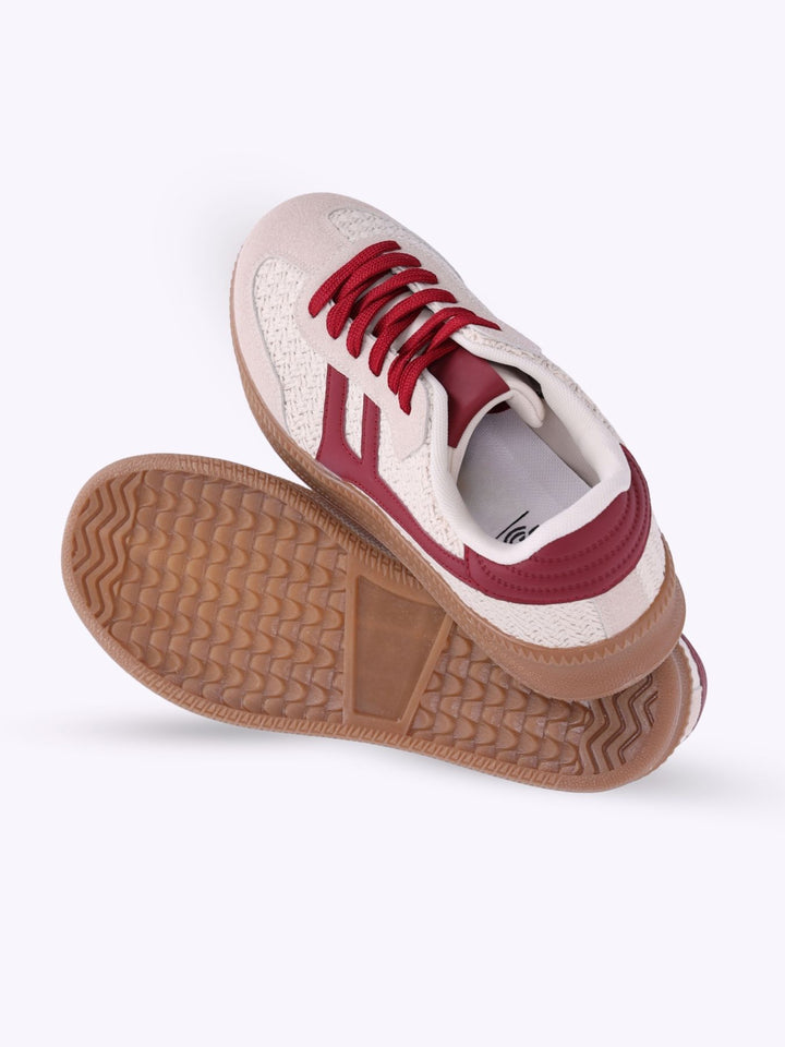 Sneaker Stoff Strickoptik