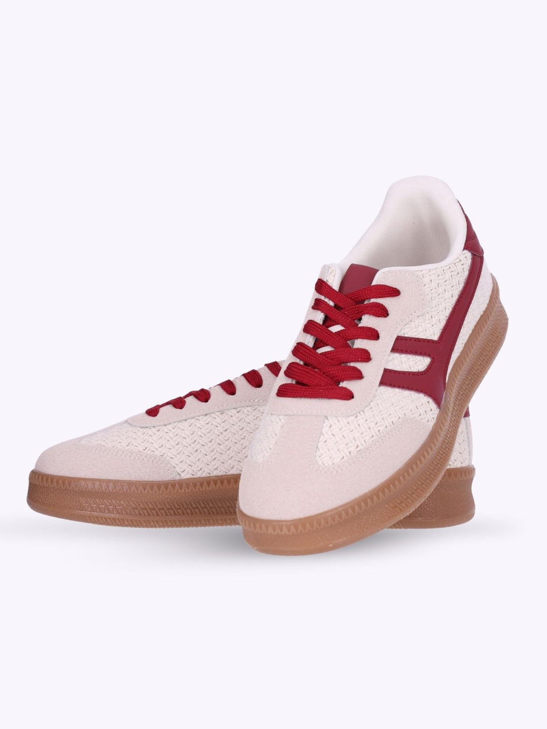 Sneaker Stoff Strickoptik