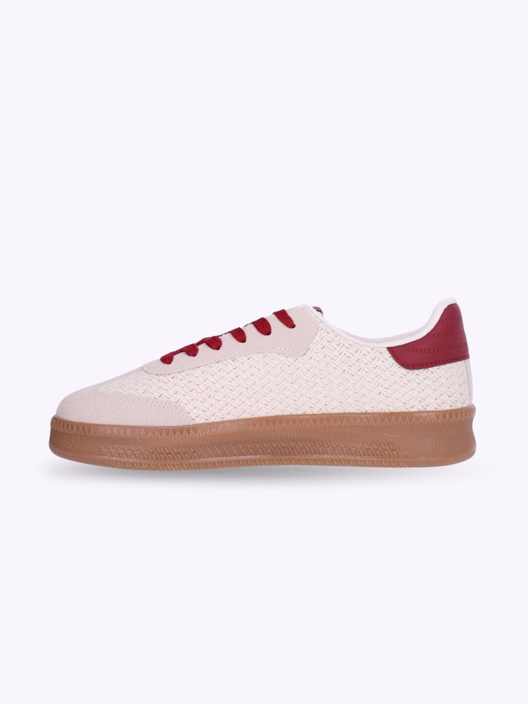 Sneaker Stoff Strickoptik