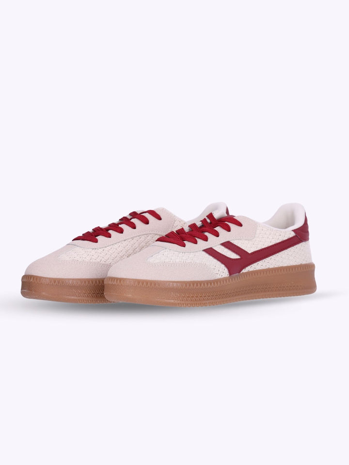 Sneaker Stoff Strickoptik