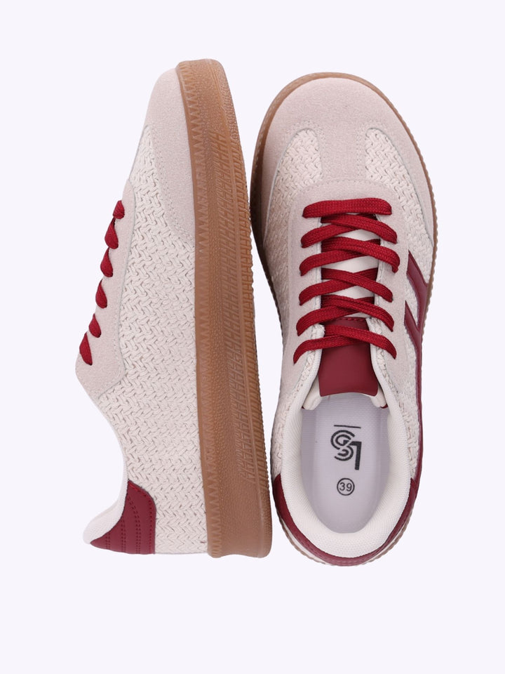 Sneaker Stoff Strickoptik