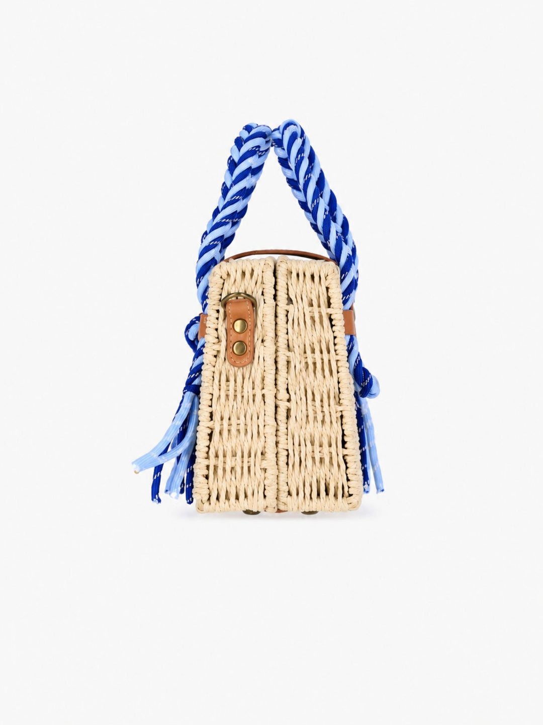 Kleine Korntasche mit Kordelgriffen und Riemen