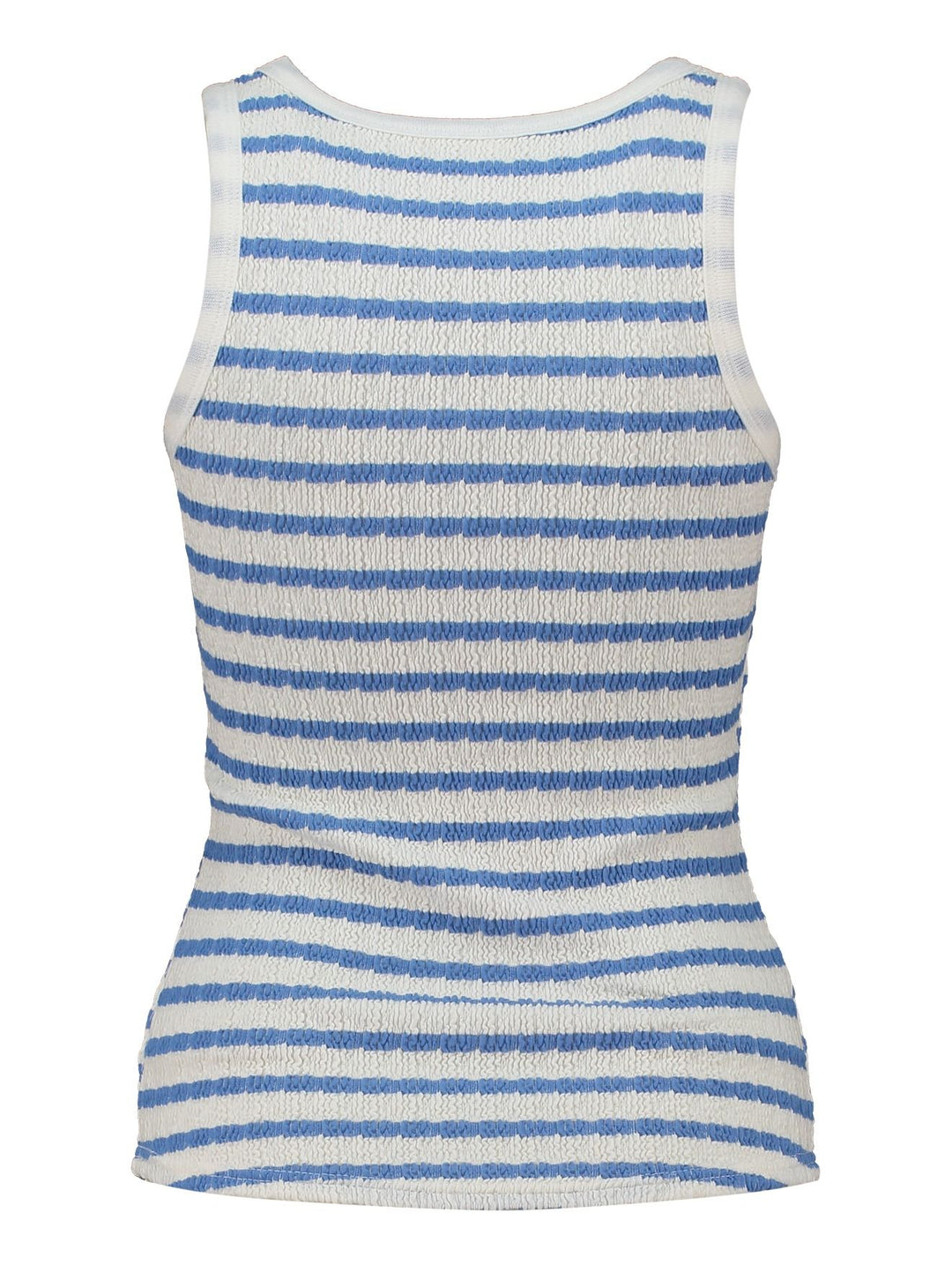 Top Damen Crinkle SL C TP Be44a blue stripe