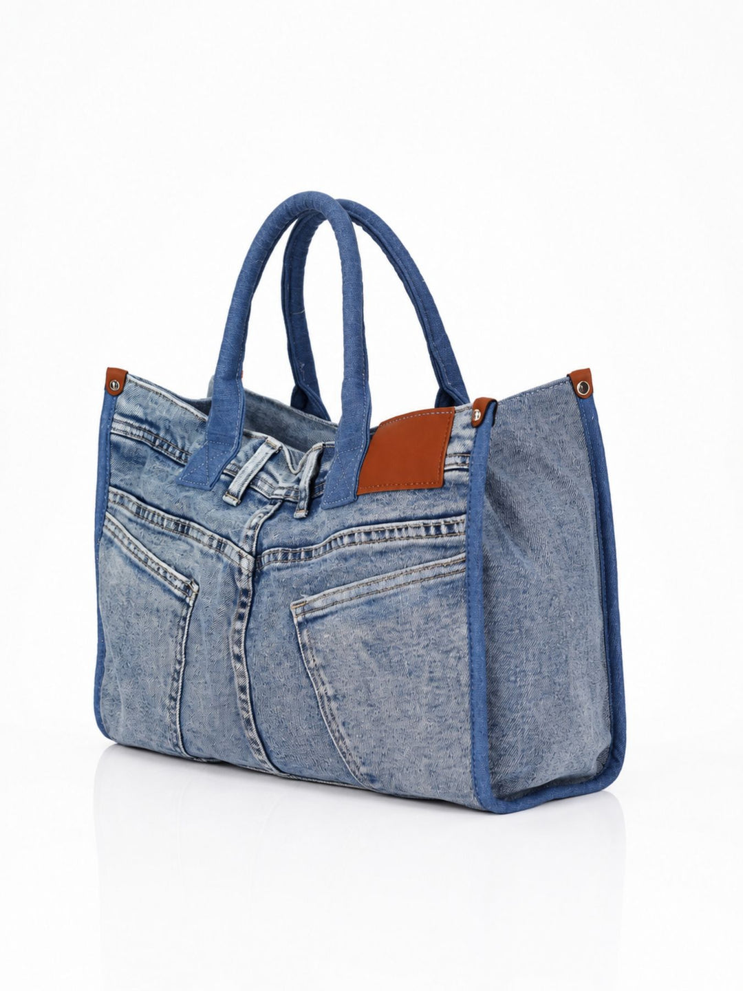 Jeans-Shopper Tasche – Trendige Handtasche im Denim-Look