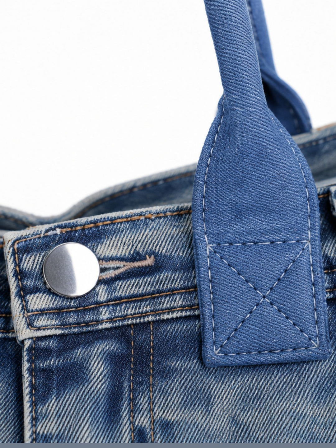Jeans-Shopper Tasche – Trendige Handtasche im Denim-Look