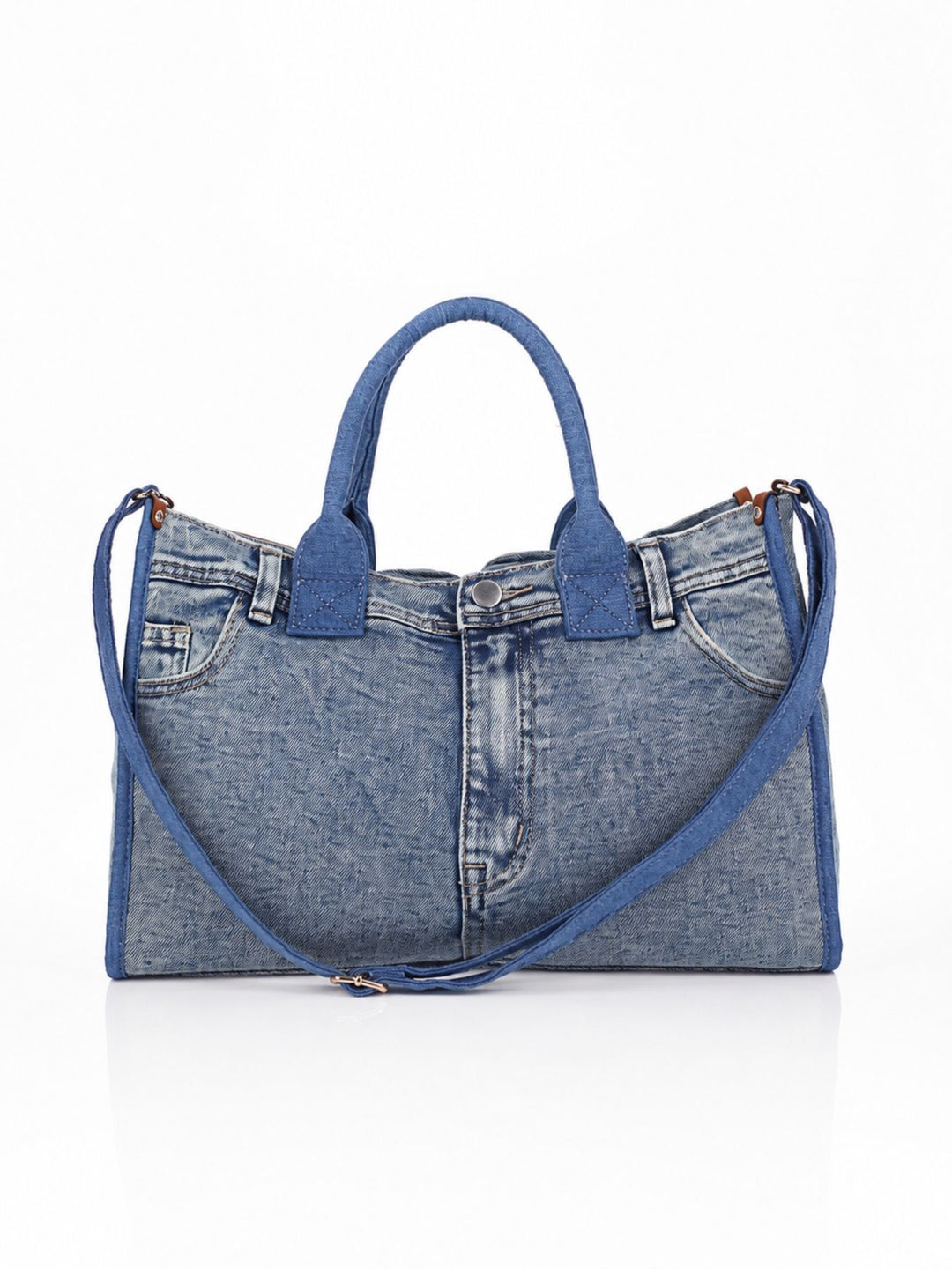 Jeans-Shopper Tasche – Trendige Handtasche im Denim-Look