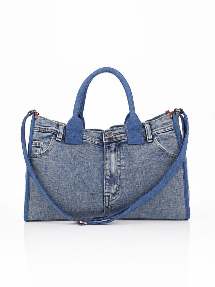 Jeans-Shopper Tasche – Trendige Handtasche im Denim-Look