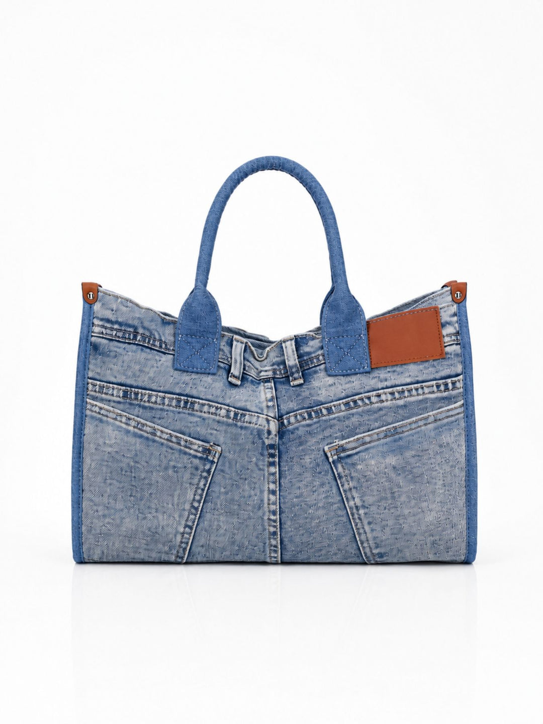 Jeans-Shopper Tasche – Trendige Handtasche im Denim-Look