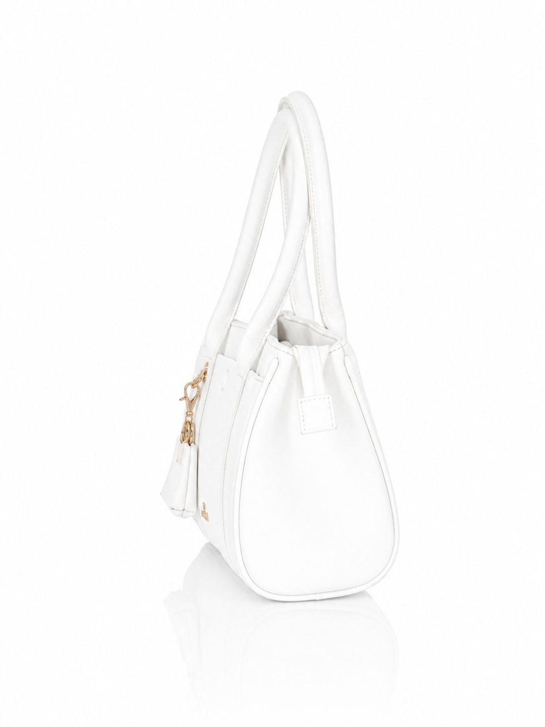 Handtasche Bowling Bag Hänkel und Trageriemen