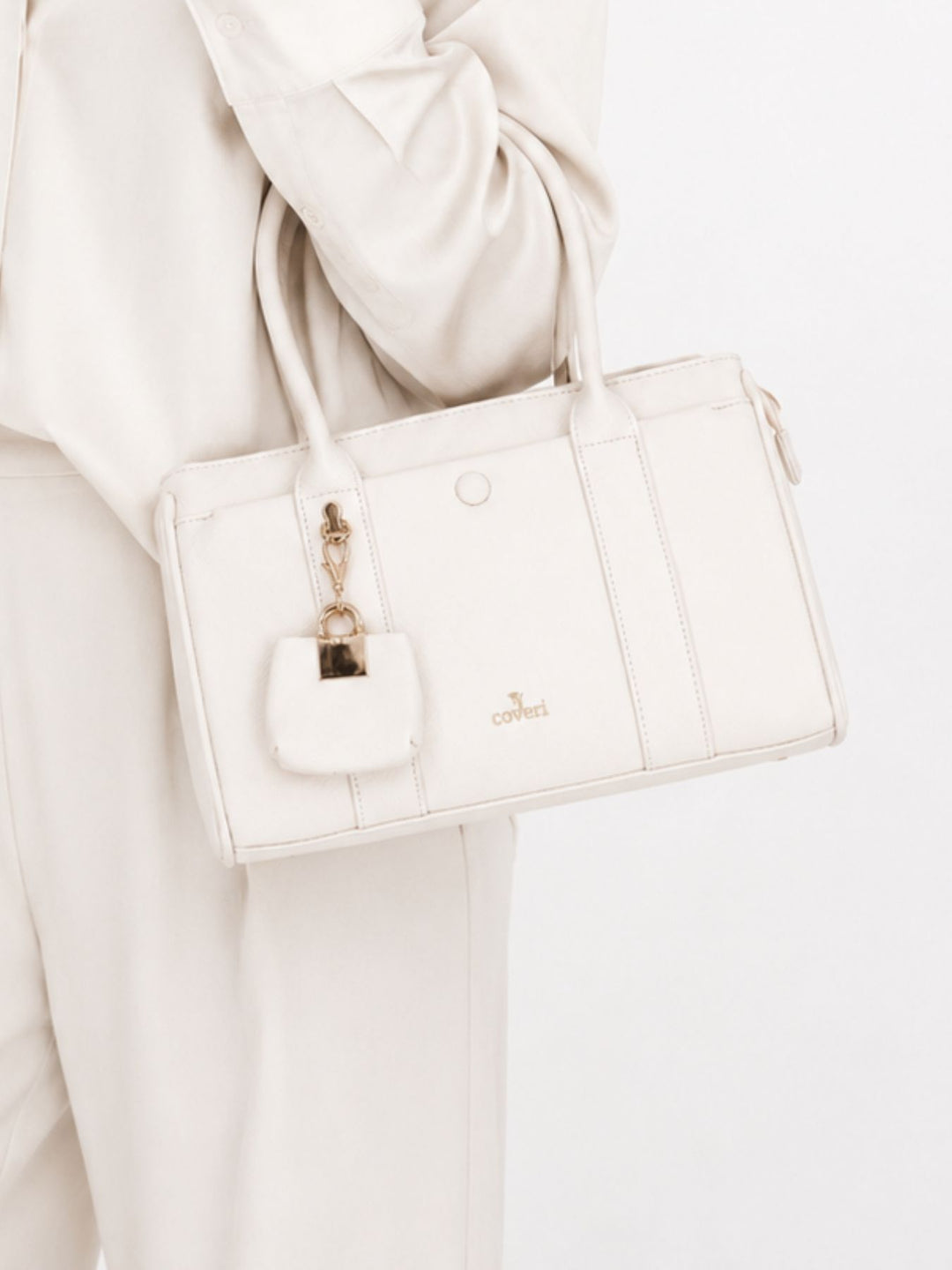 Handtasche Bowling Bag Hänkel und Trageriemen