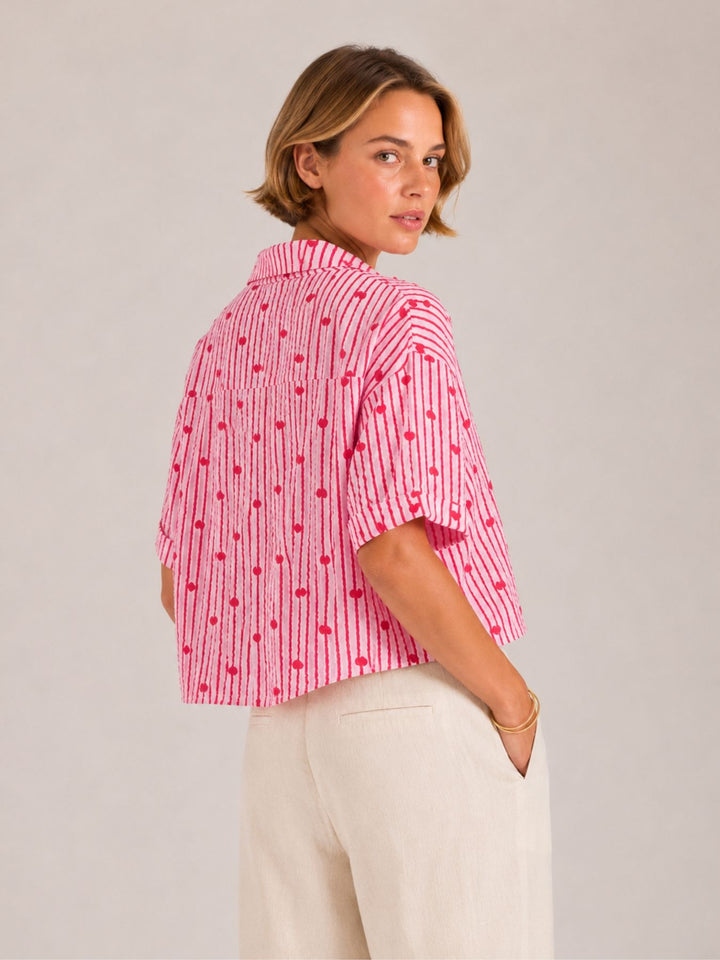 Kurzbluse Damen SS C BL No44ra