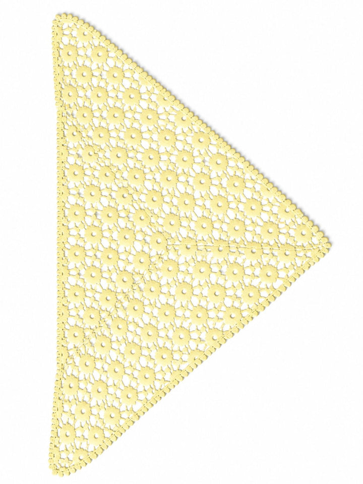 Romatischel Häkel-Dreieckstuch mit Blütenmuster