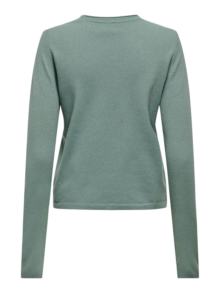 Strickpulli Damen ONLLOYAL LS ONECK KNT NOOS Chinois Green