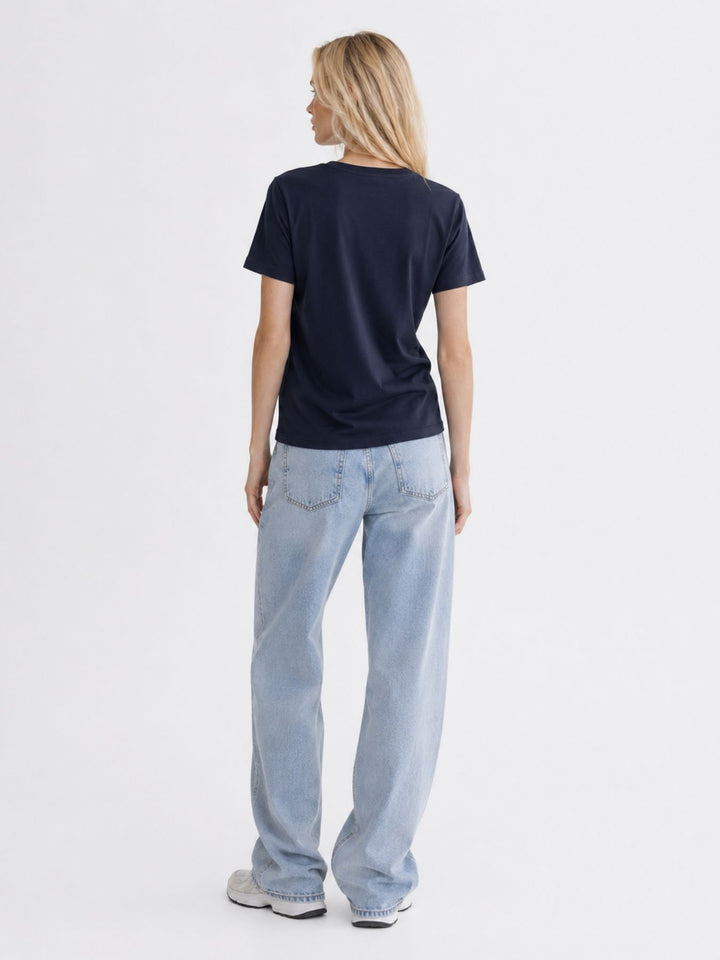 ONLBAMBOO S/S O-NECK TOP CC JRS Night Sky