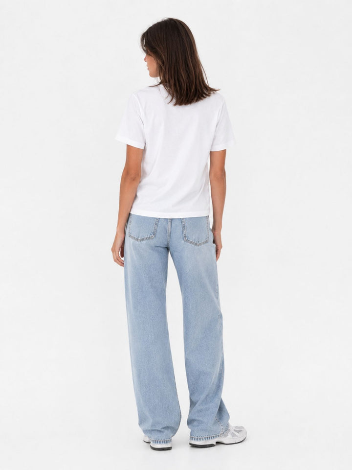 ONLBAMBOO S/S O-NECK TOP CC JRS Cloud Dancer