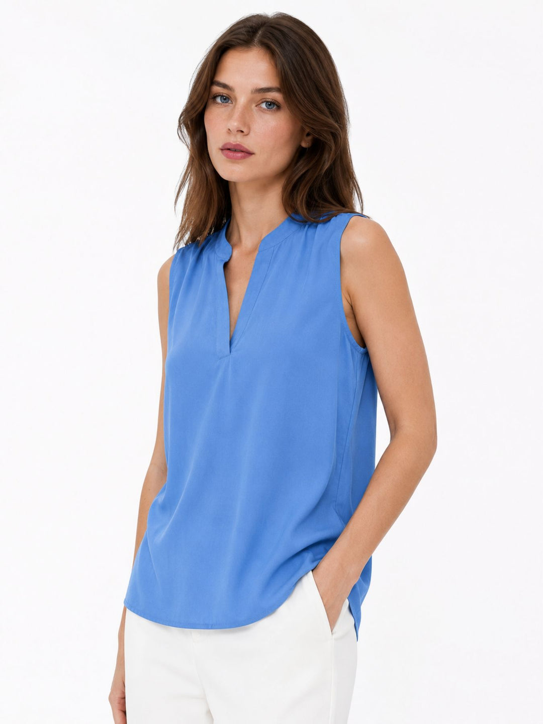 Damen, Bluse kurzarm