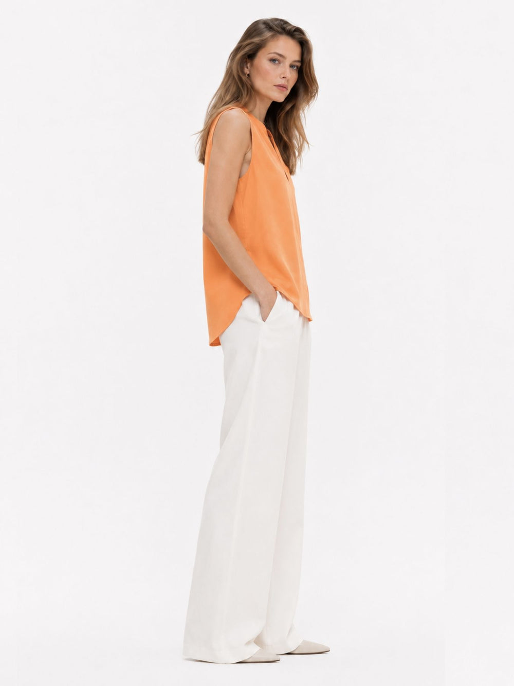Damen, Bluse kurzarm