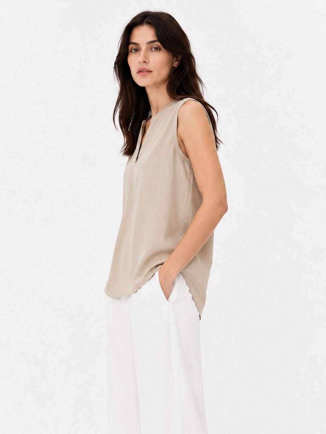 Damen, Bluse kurzarm
