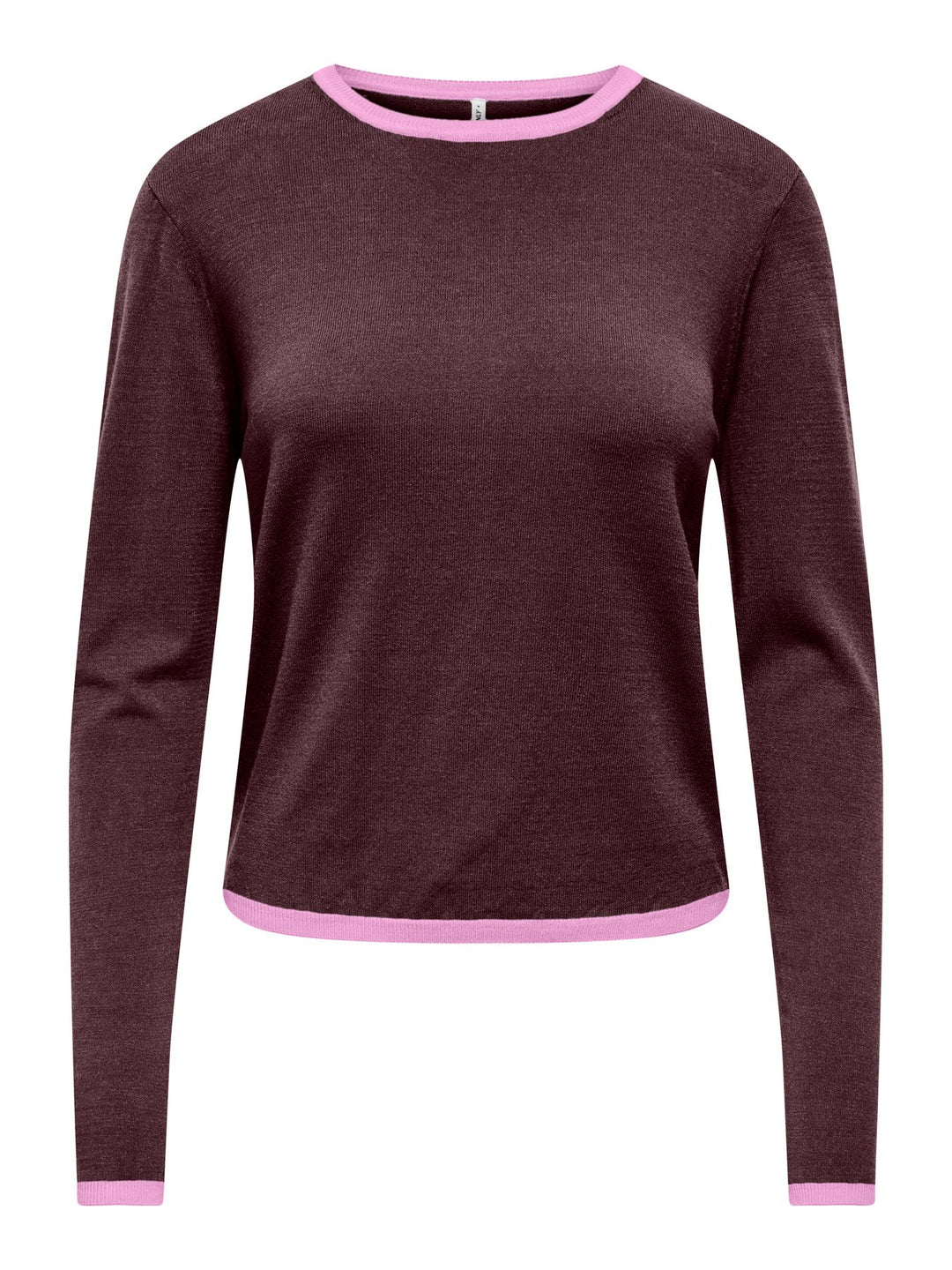 ONLCONTA LS DETAIL O-NECK CC KNT Phalaenopsis/Fudge