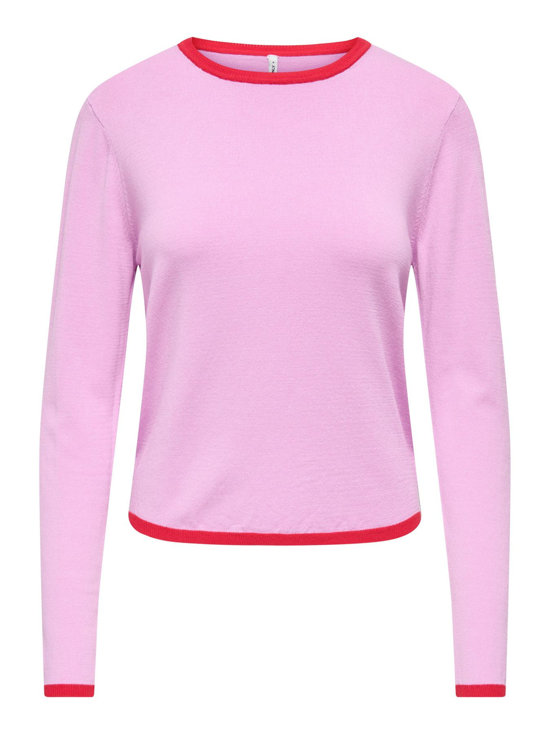 ONLCONTA LS DETAIL O-NECK CC KNT True Red/Phalaenopsis