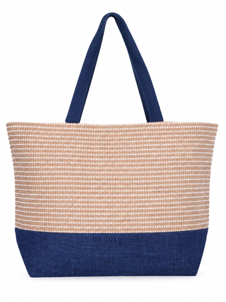 Shopper Bast Stoff Mix groß