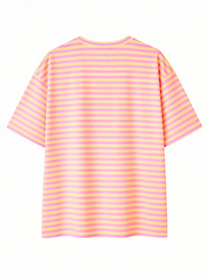 SET Damen T-Shirt Streifen Hose Uni